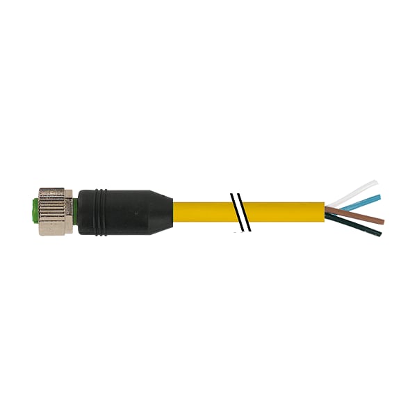 Murrelektronik M12 male 0 Degree / M12 male 0 Degree shielded Ethernet, TPE 2x2x22AWG SF/UTP CAT5 7700-12221-1501000 - main